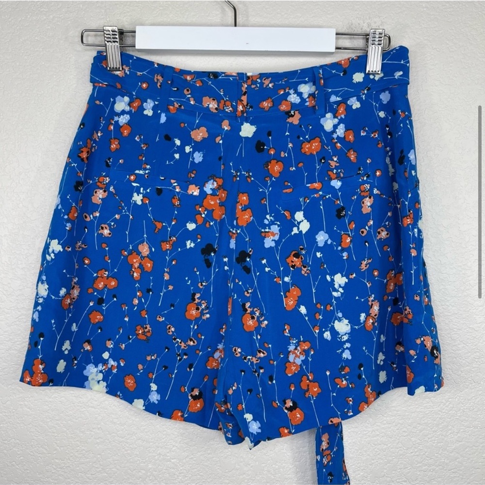 Equipment 2pc Set Floral Print Silk Top size XS Floral Silk Shorts size 6 - Picture 3 of 9